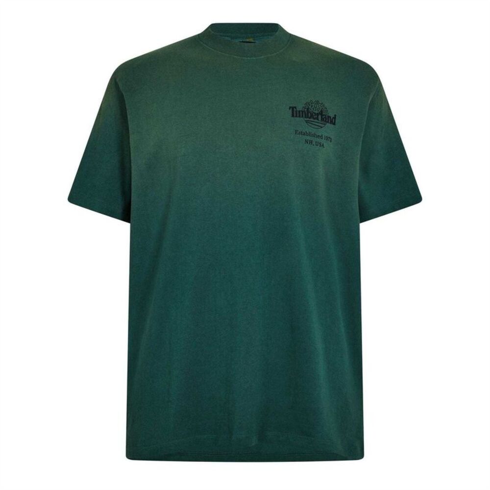 Timberland Mens Back Print Oversized T-Shirt / Green